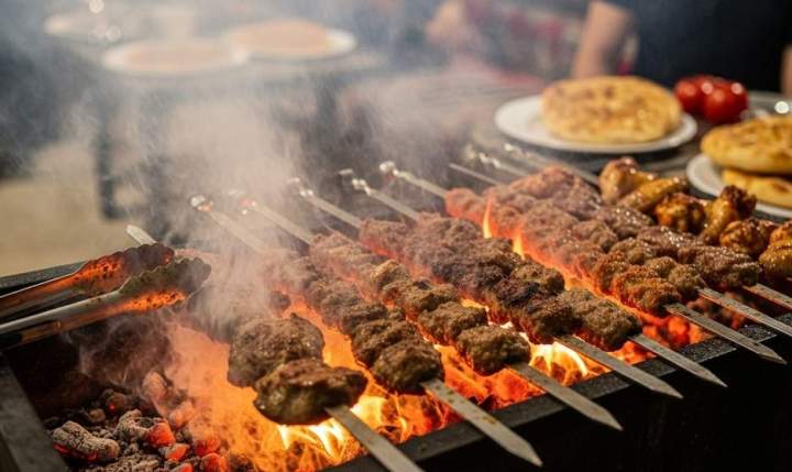 grillades turques sur braise
